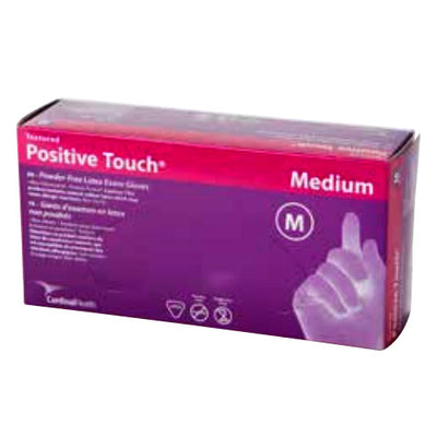 Cardinal Health Positive Touch® Latex Exam Gloves M Case of 1000