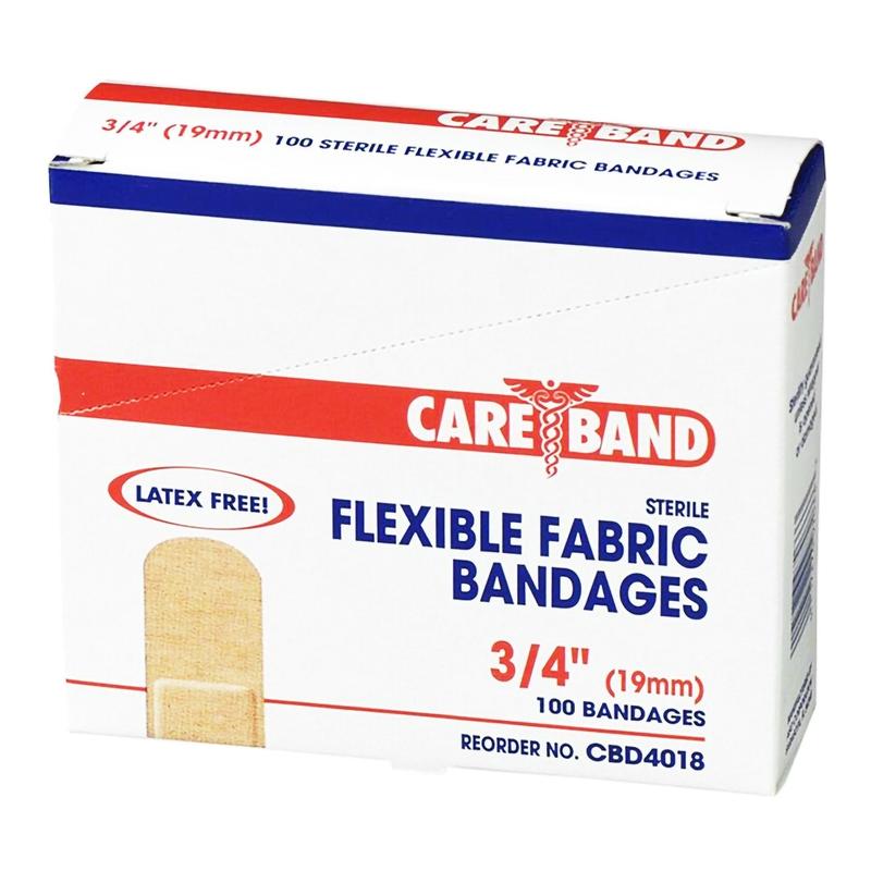 Careband™ Tan Fabric Adhesive Strip Tan 3/4" x 3" Box of 100