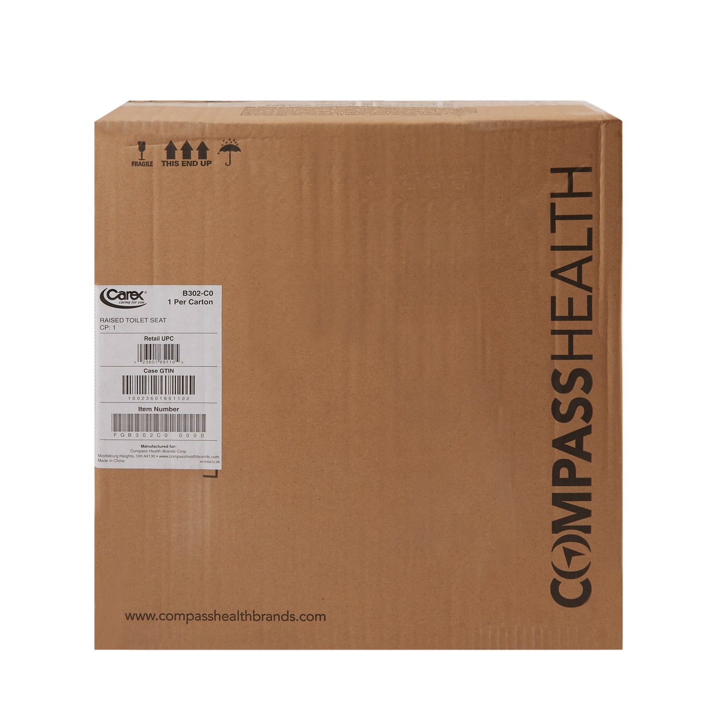 Carex® Raised Toilet Seat