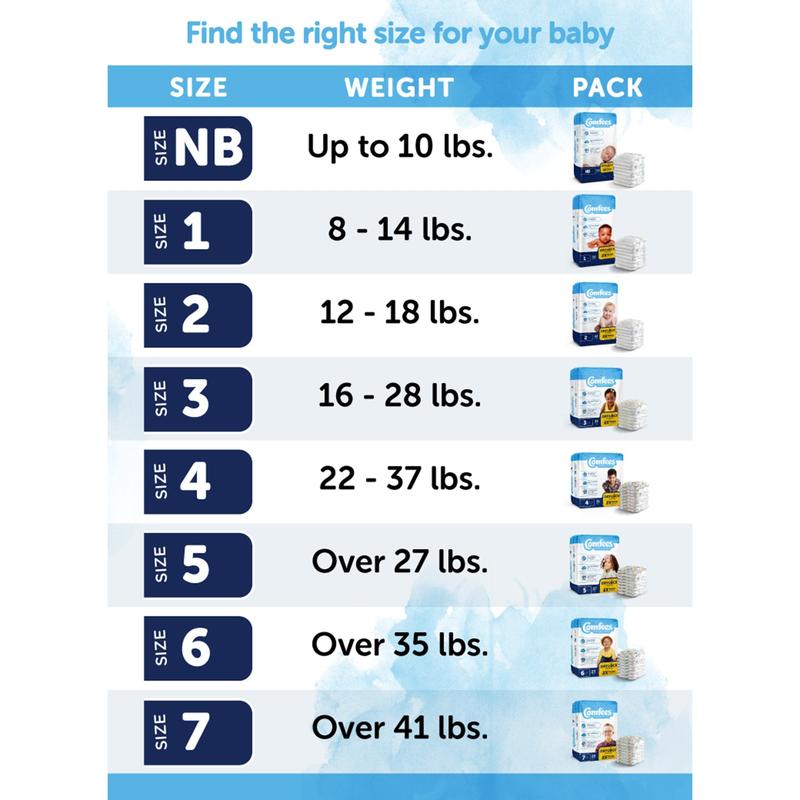 Comfees® Baby Diapers Up to 10 lbs. Bag of 42