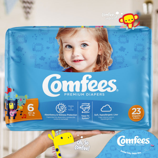 Comfees® Baby Diapers Up to 10 lbs. Bag of 42