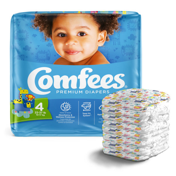 Comfees® Baby Diapers Up to 10 lbs. Bag of 42