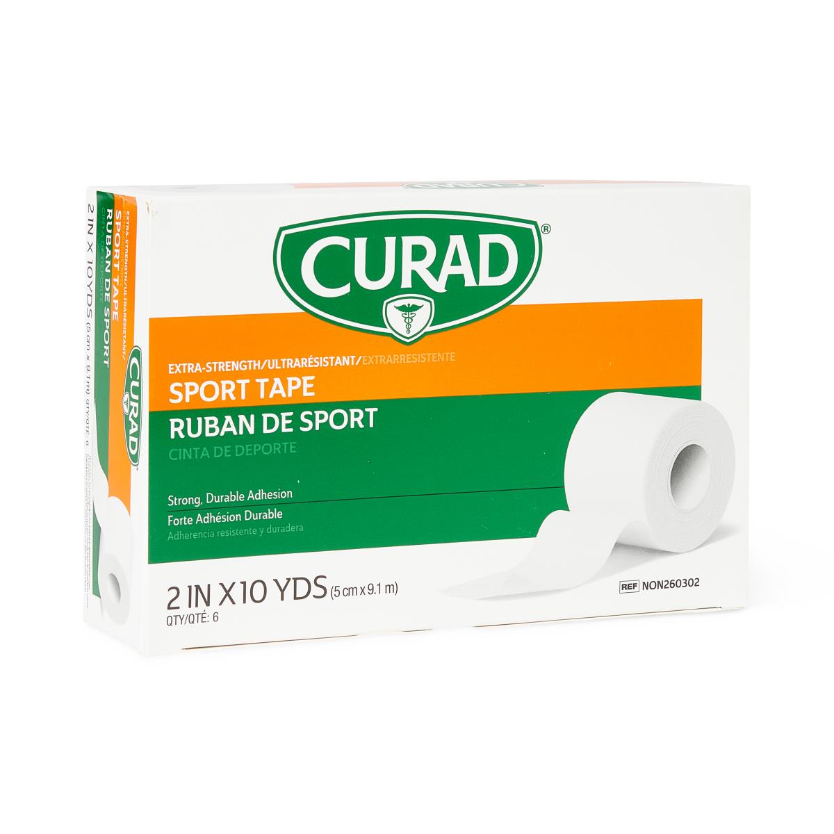 CURAD Ortho-Porous Sports Adhesive Tape 1" x 10 Yards Each
