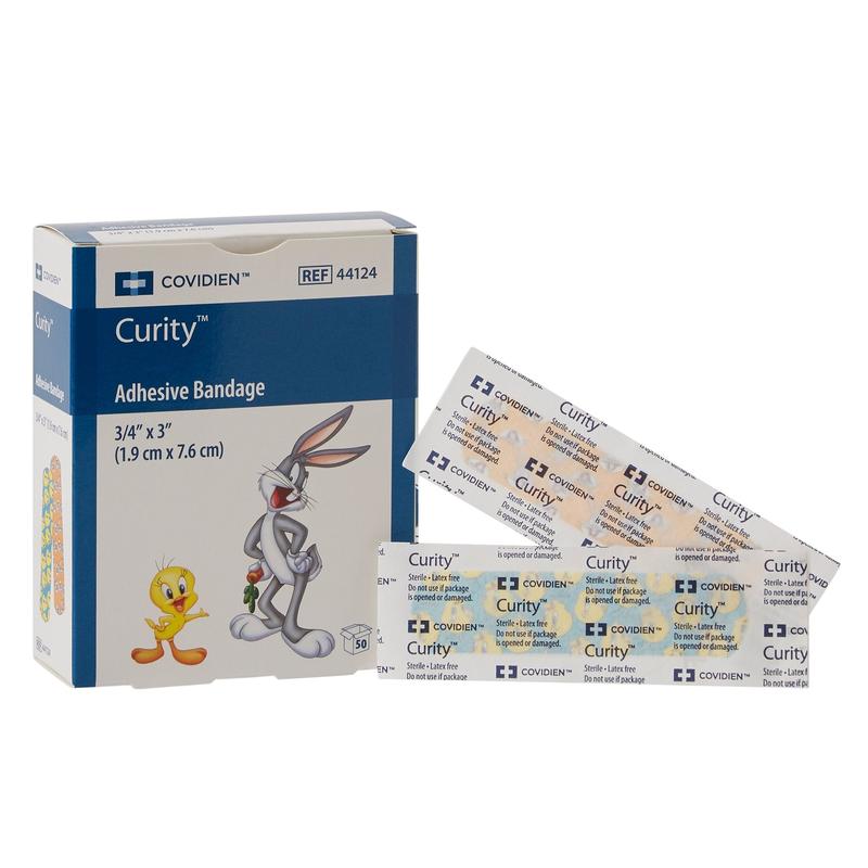 Curity™ Adhesive Strip Tan 1-1/2" x 3" Box of 30