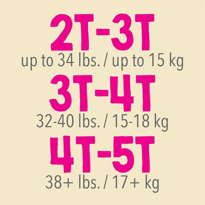 Cutie Pants® Potty Training Pants for Girls Up to 34 lbs. Bag of 26