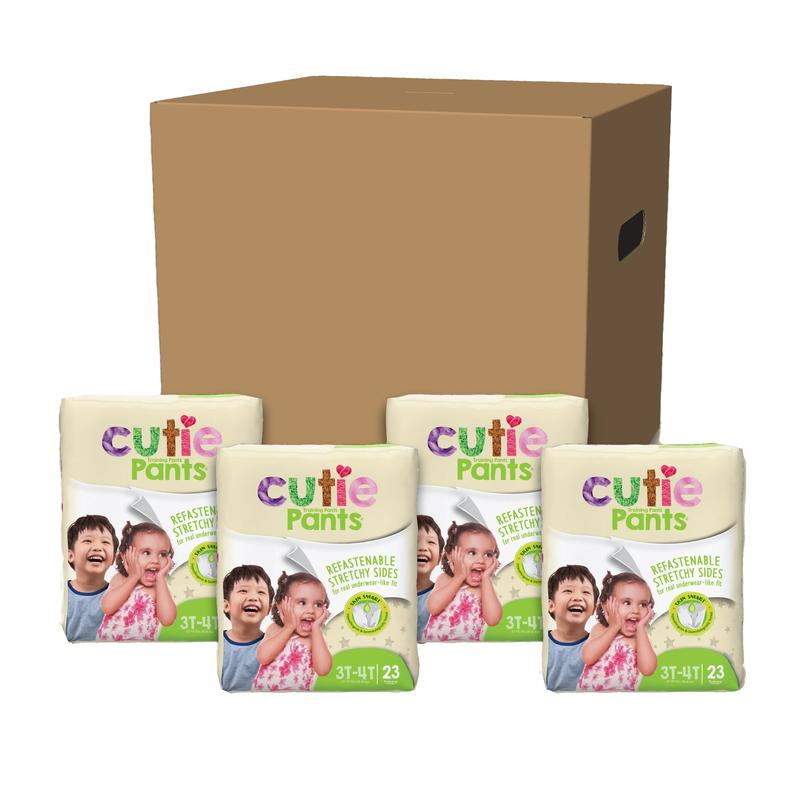 Cutie Pants® Unisex Training Pants Up to 34 lbs. Pack of 26