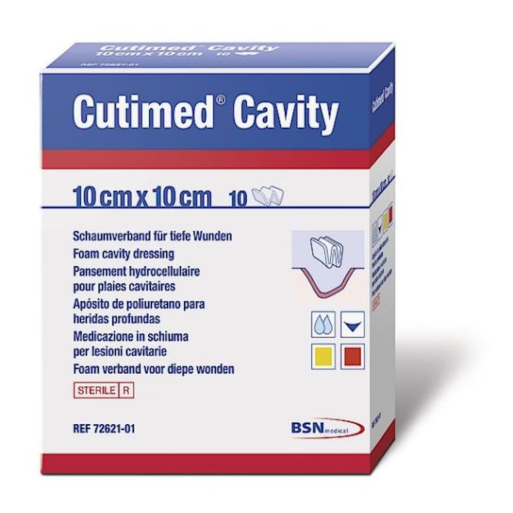 Cutimed® Cavity Foam Dressing 4" x 4" Box of 10