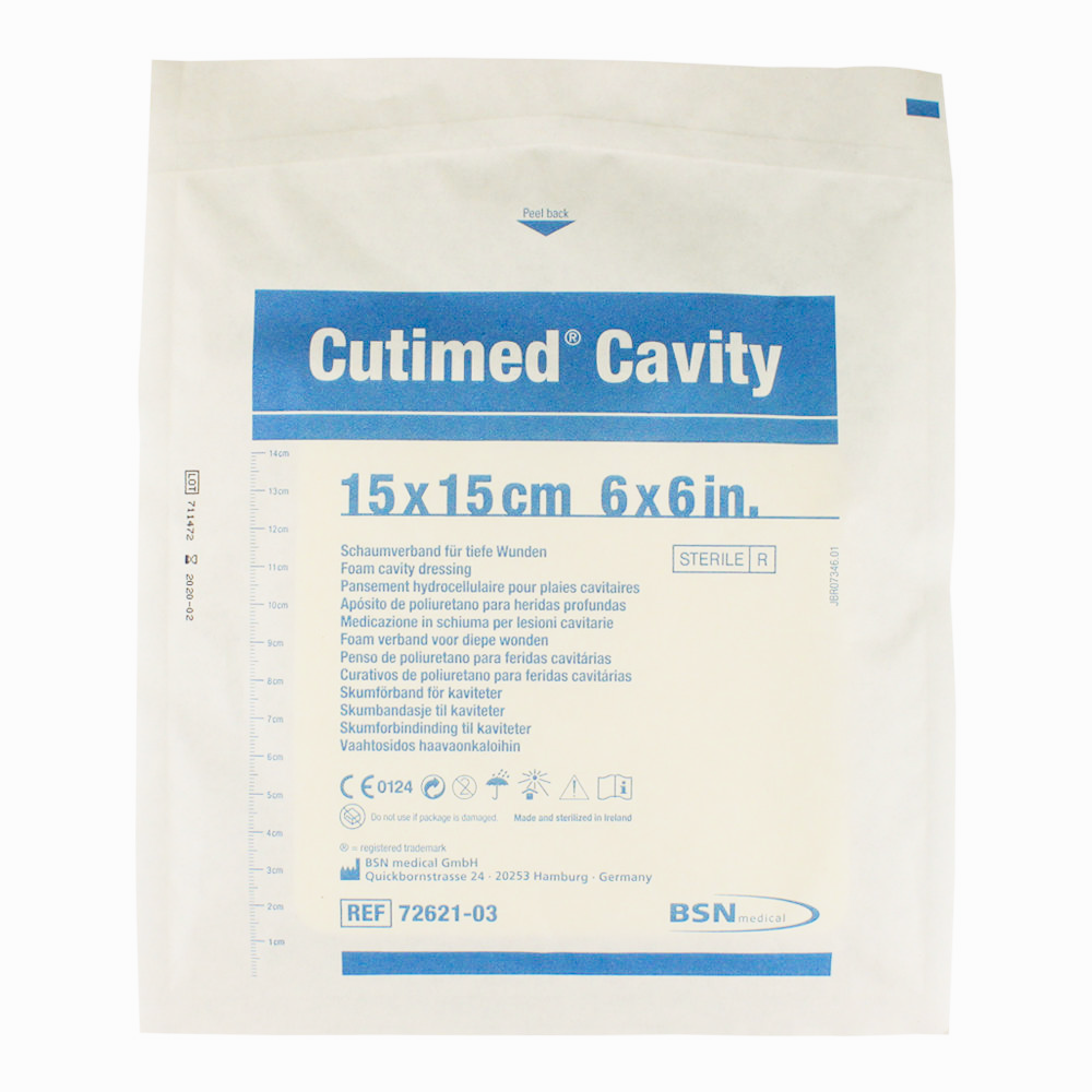 Cutimed® Cavity Foam Dressing 4" x 4" Box of 10