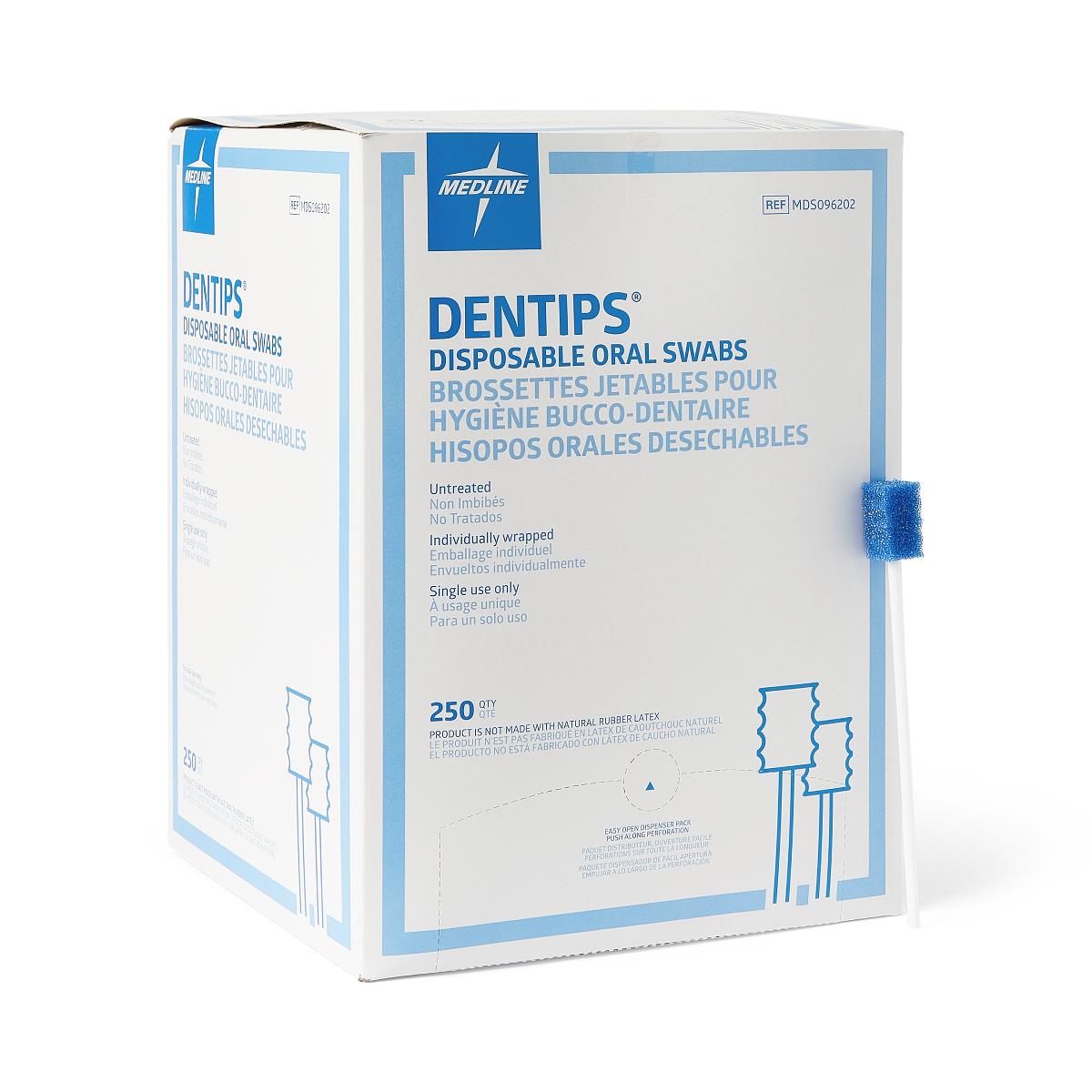 DenTips Oral Swabsticks Treated Pack of 10