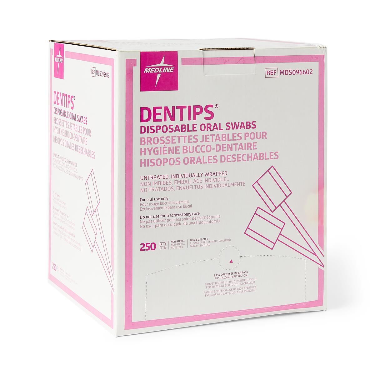 DenTips Oral Swabsticks Treated Pack of 10