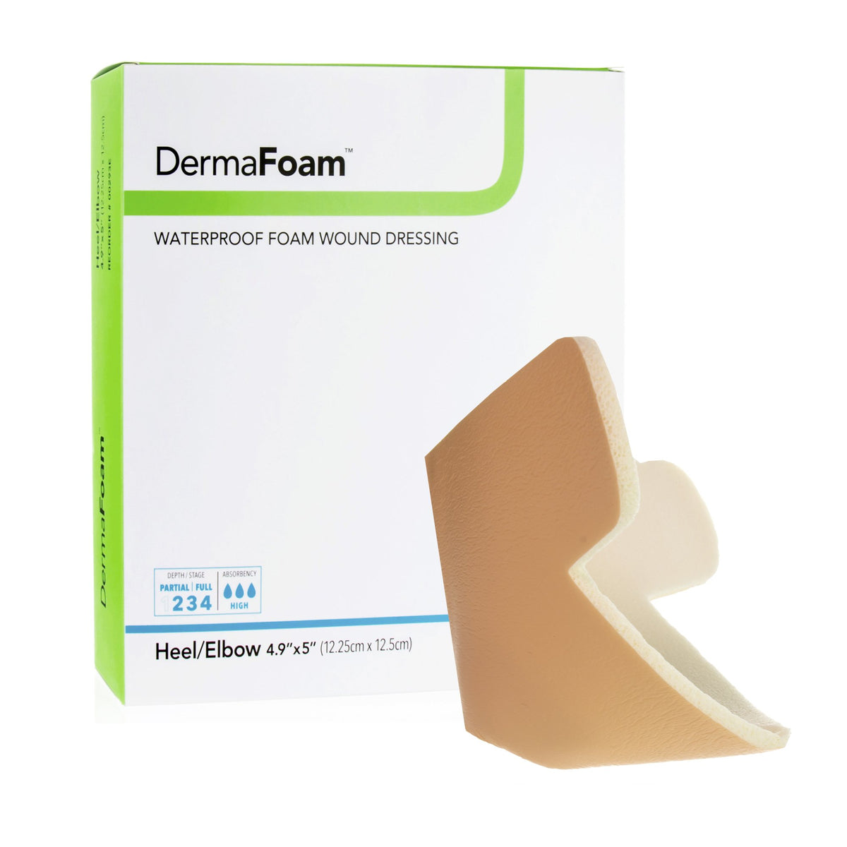 DermaFoam® Waterproof Foam Wound Dressing 2" x 2" 1 Each