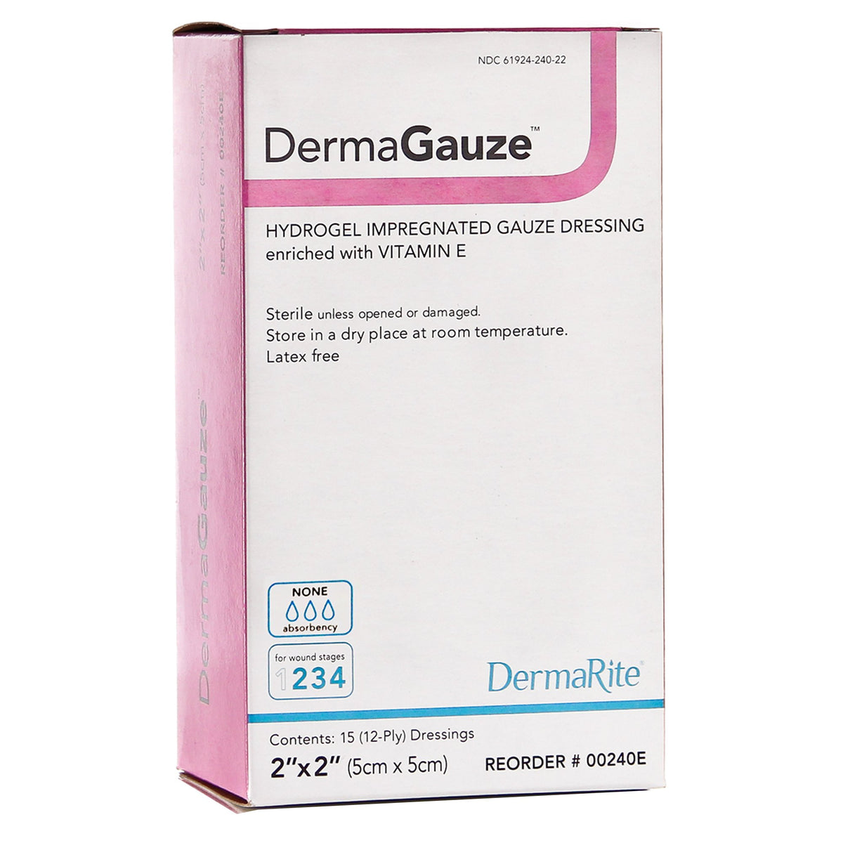 DermaGauze® Hydrogel Impregnated Gauze Dressing with Vitamin E 1 Each