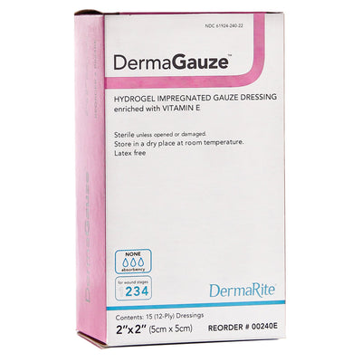 DermaGauze® Hydrogel Impregnated Gauze Dressing with Vitamin E 1 Each