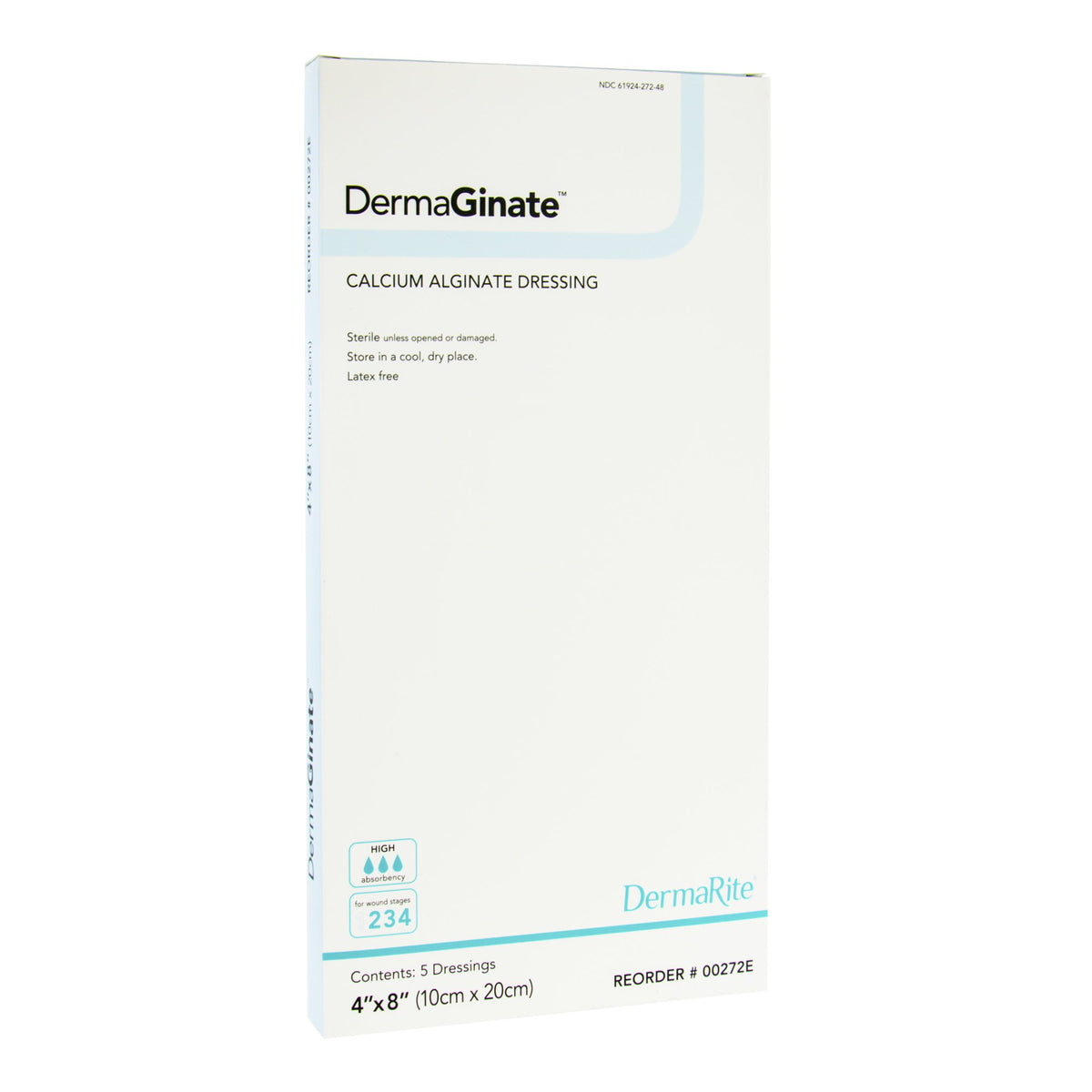 DermaGinate™ Calcium Alginate Wound Dressing 2" x 2" 1 Each