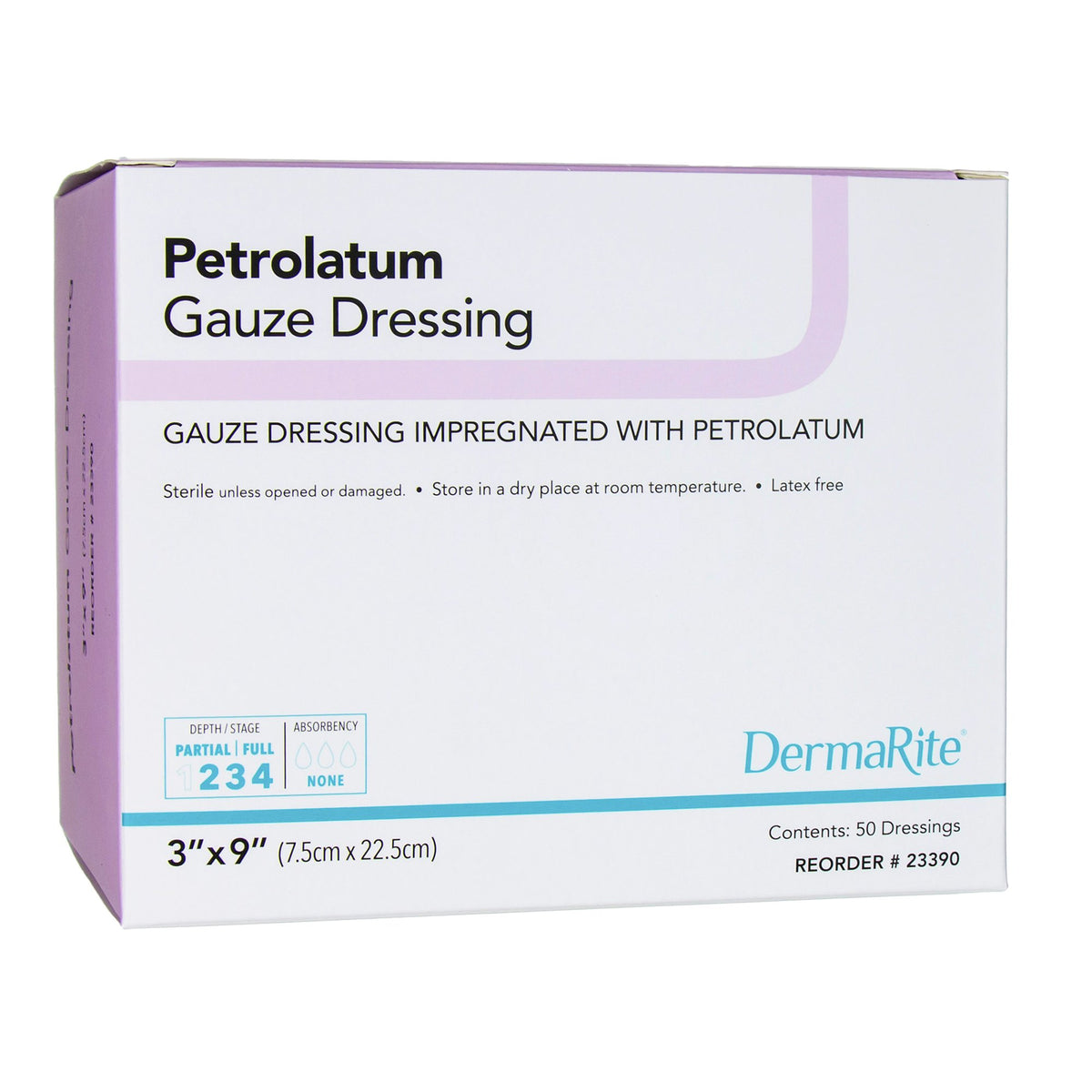 DermaRite® Petrolatum Impregnated Dressing 3" x 9" 1 Each