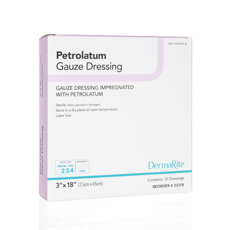 DermaRite® Petrolatum Impregnated Dressing 3" x 9" 1 Each