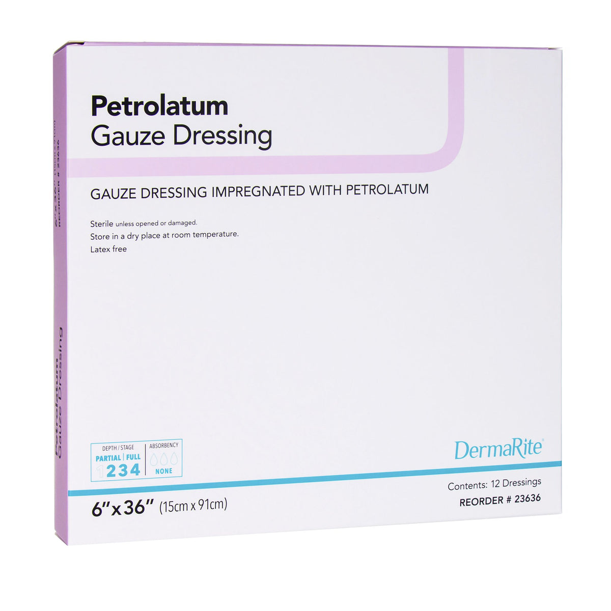 DermaRite® Petrolatum Impregnated Dressing 3" x 9" 1 Each