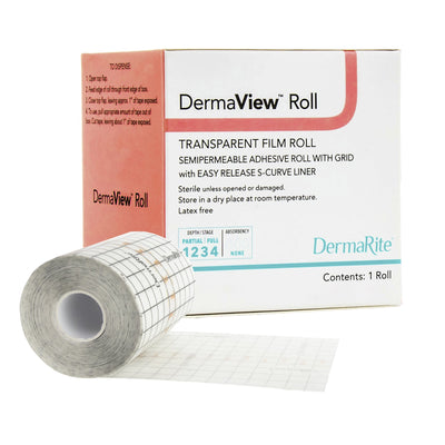 DermaView™ Transparent Film Dressing 4" x 5" 1 Each