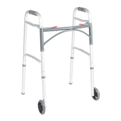 Drive Medical™ Deluxe Aluminum Dual Release Folding Walker