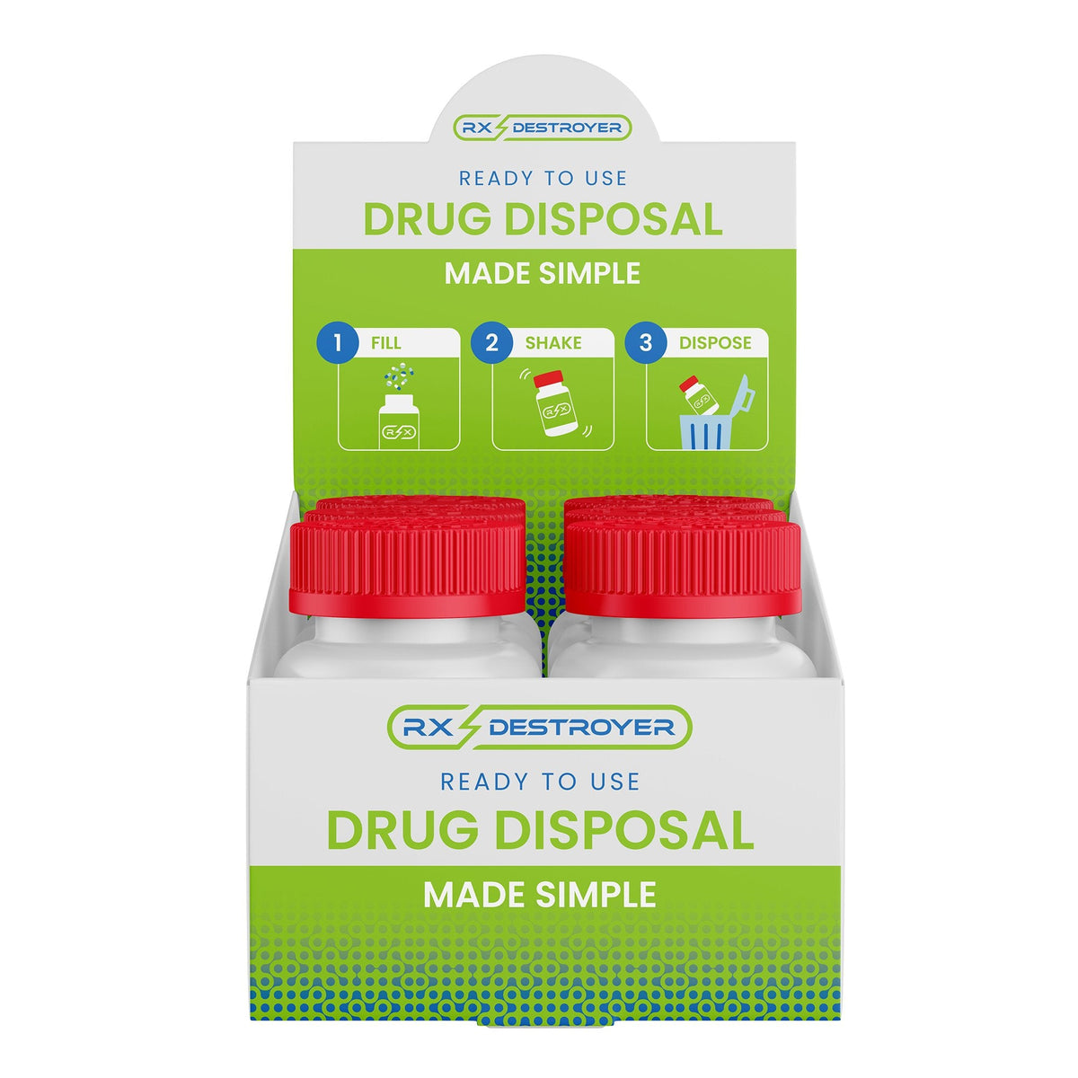 Drug Disposal System Rx Destroyer™ - All Purpose Case of 12