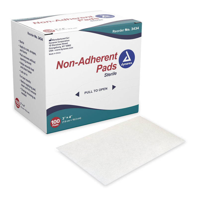 Dynarex Non-Adherent Dressing 2" x 3" Case of 100