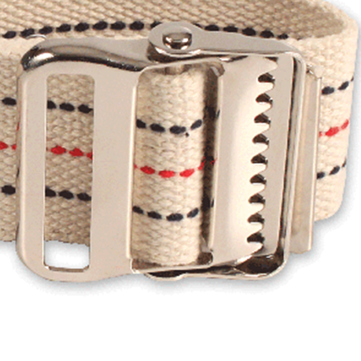 Dynarex® Pinstripe Gait Belt with Metal Buckle 60" Length Cotton Case of 36