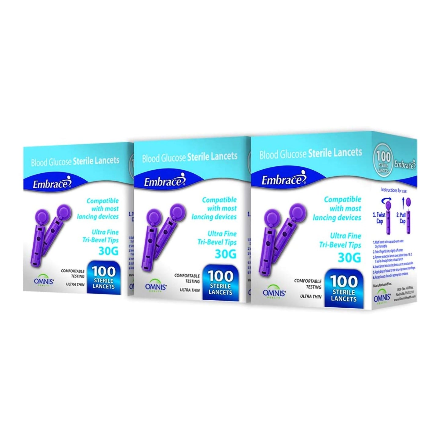 Embrace Safety Lancets Case of 5000