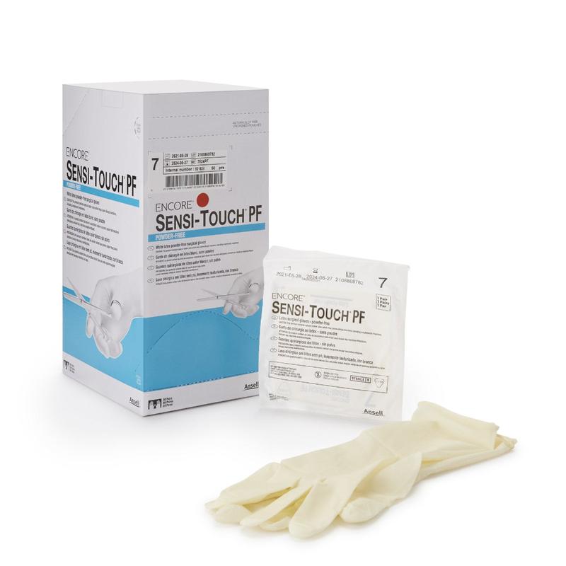 Encore® Sensi-Touch® PF Latex Surgical Glove 6.5 Box of 50