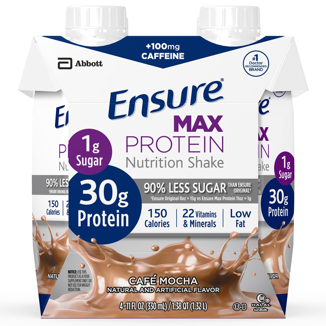 Ensure® Max Café Mocha Protein Nutrition Shake Case of 12
