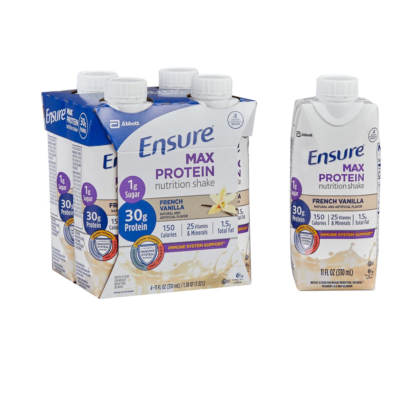 Ensure® Max Protein Nutrition Shake Vanilla Case of 12
