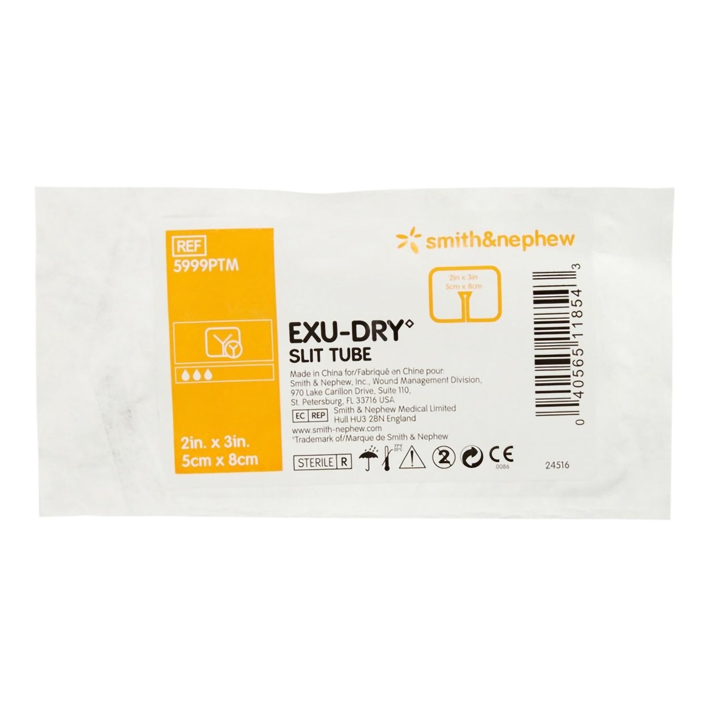 Exu-Dry Slit Tube Wound Dressing 1 Each
