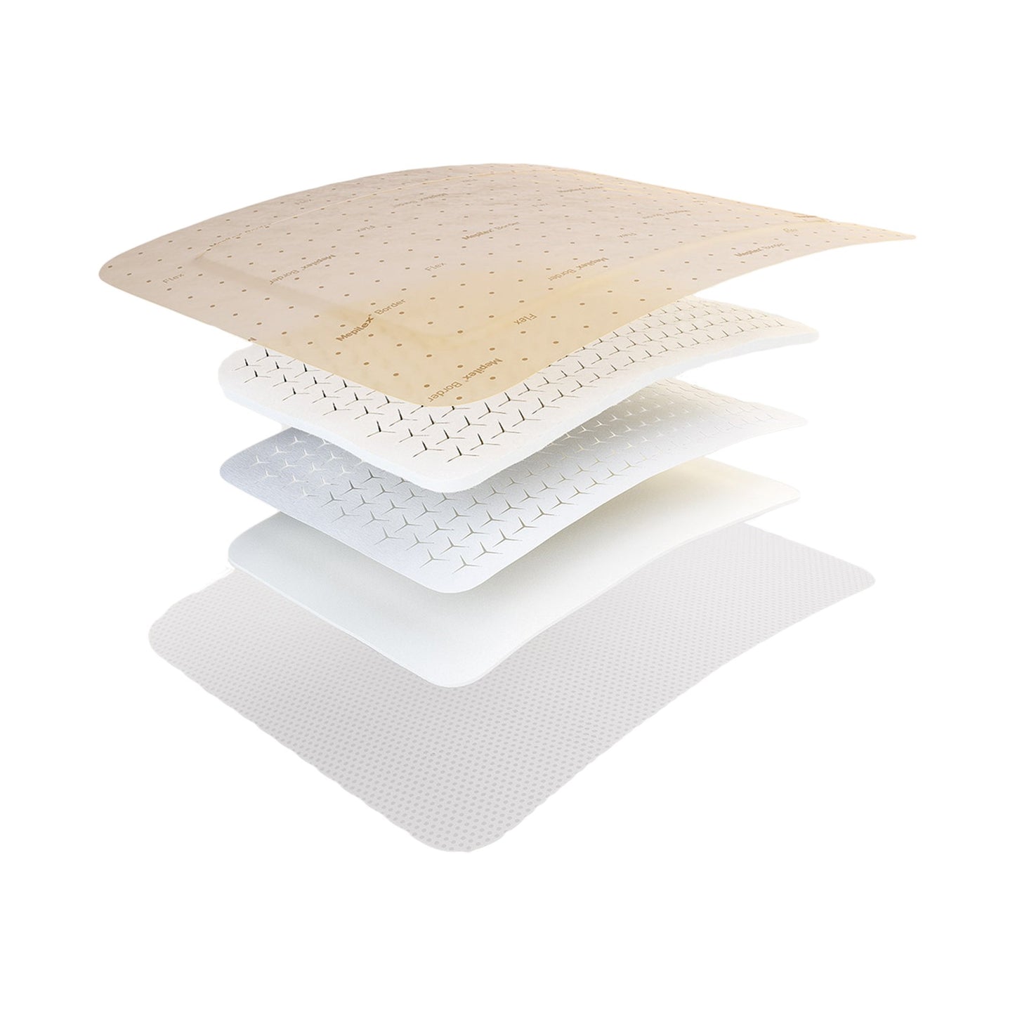 Foam Dressing Mepilex® Border Flex 3 x 3 Inch Up to 4 Inch Length Each
