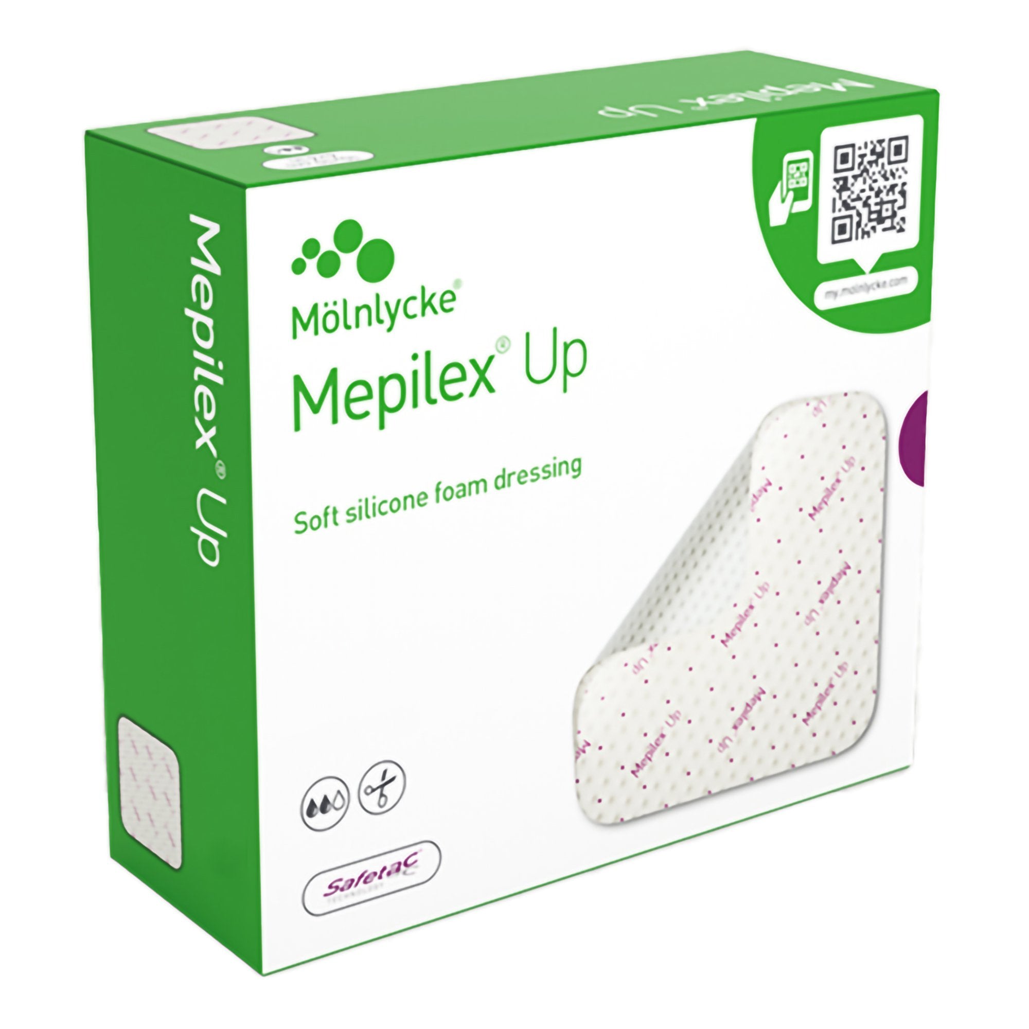 foam for dressing Mepilex Up Non-Bordered Foam Dressing, 6 X 6 Inch