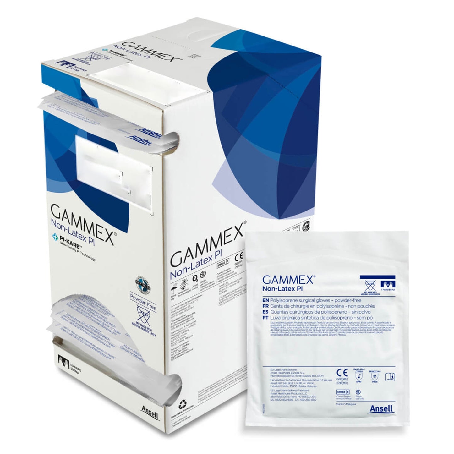 Gammex® Non-Latex PI Micro Polyisoprene Surgical Glove 6.5 Box of 50