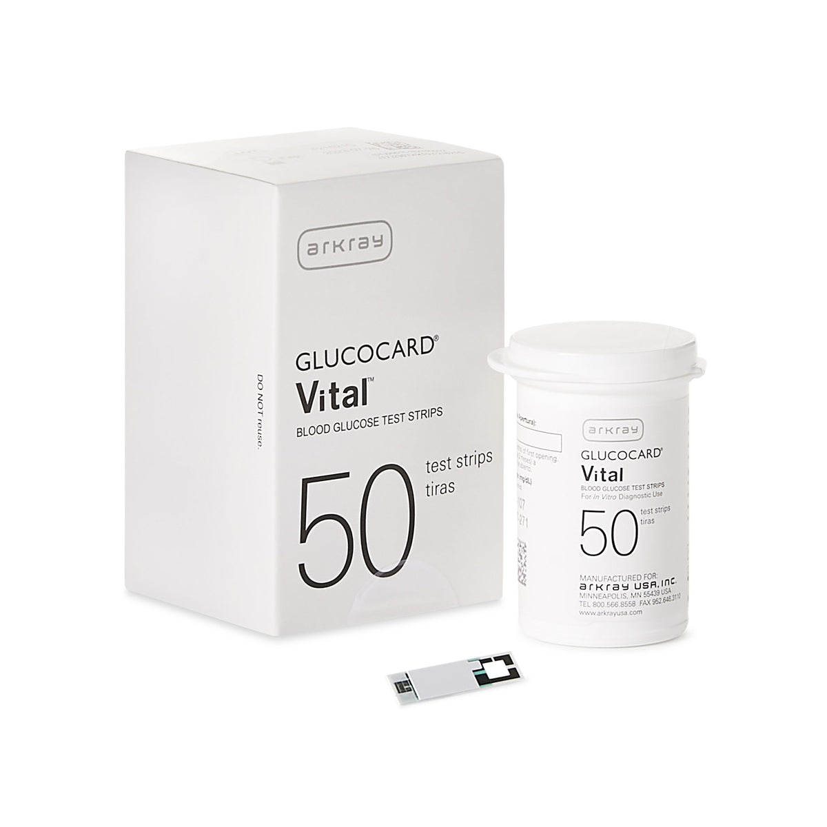 Glucocard Vital Blood Glucose Test Strips Case of 600