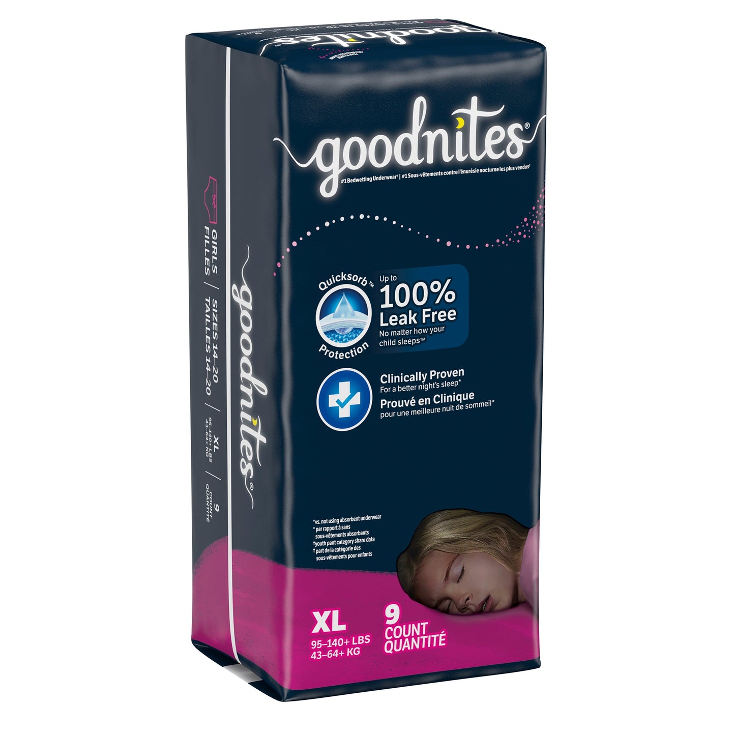 Goodnites® Bedwetting Underwear For Girls 38 to 65 lbs. Pack of 14