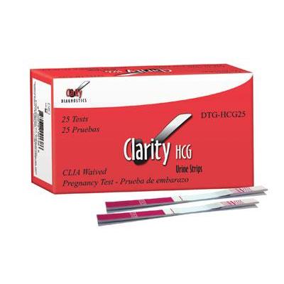 HCG Single-Step Urine Strip Pregnancy Test Box of 25