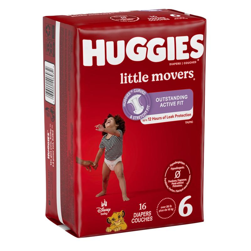 Huggies® Little Movers Baby Diapers 16 to 28 lbs. Pack of 25