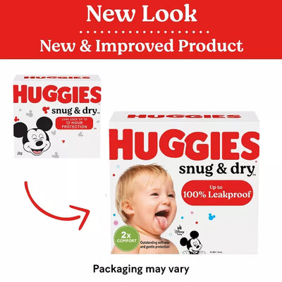 Huggies Snug & Dry Baby Diapers 35 lbs. and Up Case of 76