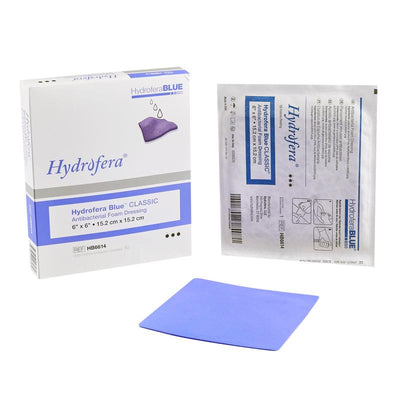 Hydrofera Blue® Foam Dressing 6" x 6" Box of 10