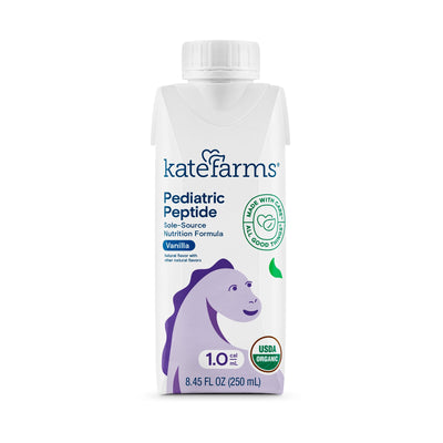 Kate Farms® Pediatric Peptide 1.0 Sole-Source Nutrition Formula Vanilla 1.0 Cal Case of 12