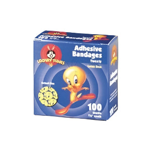 Looney Tunes™ Adhesive Spot Bandage Tweety and Taz 7/8" Box of 100