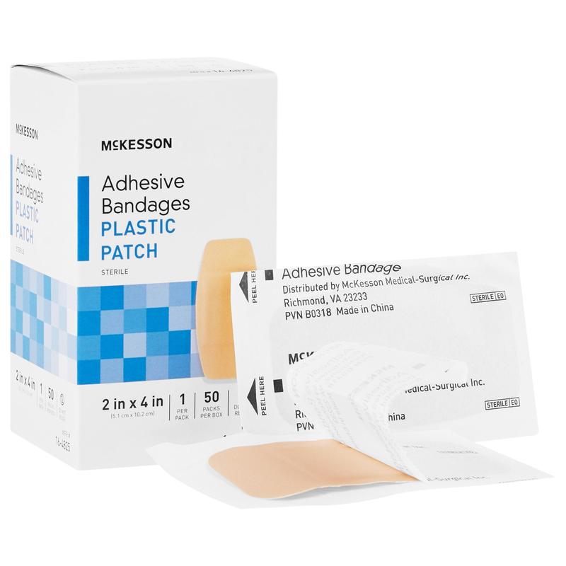 McKesson Adhesive Strip Bandage Tan 1" x 3" Box of 100
