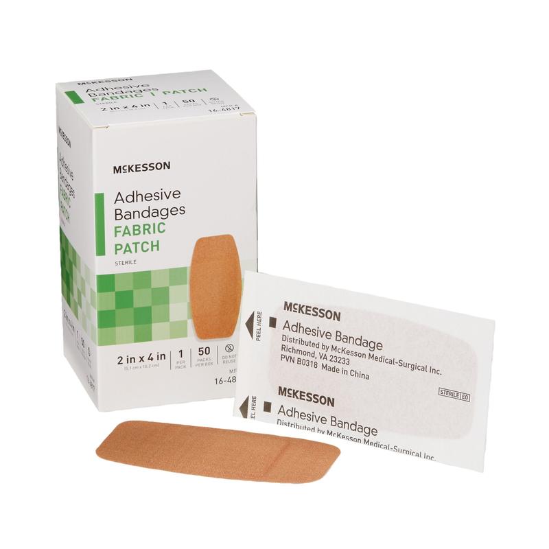 McKesson Adhesive Strip Bandage Tan 1" x 3" Box of 100