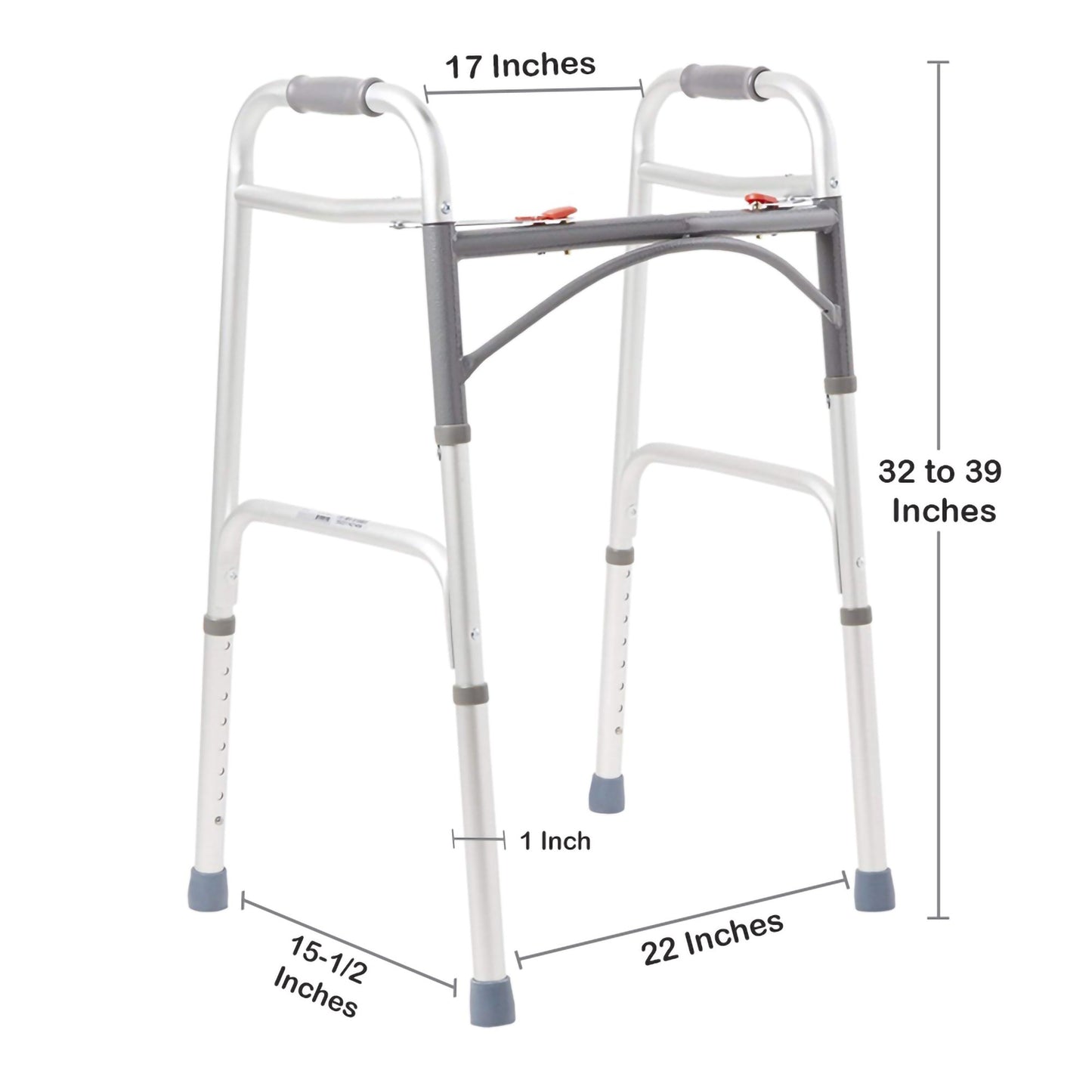McKesson Adult Aluminum Folding Walker