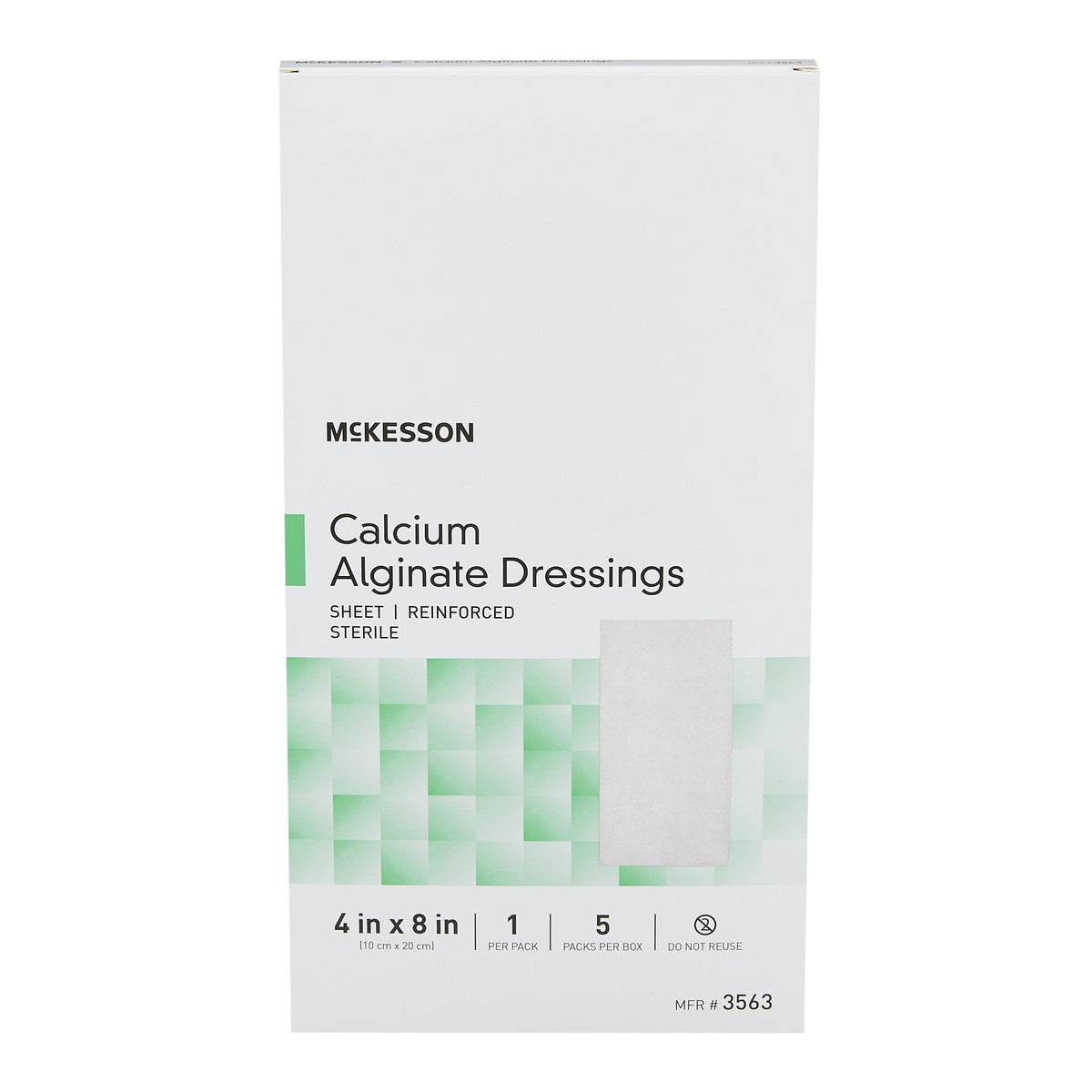 McKesson Alginate Dressing - Rectangle 4" x 4.75 Box of 10