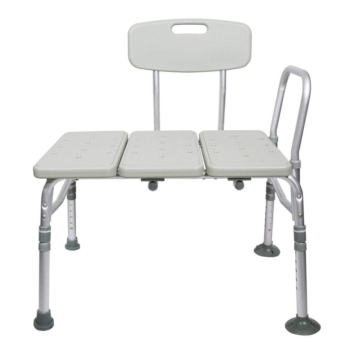 McKesson Aluminum Transfer Bench with Reversible Back Beige