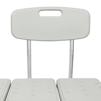 McKesson Aluminum Transfer Bench with Reversible Back Beige