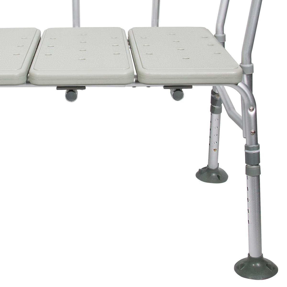 McKesson Aluminum Transfer Bench with Reversible Back Beige