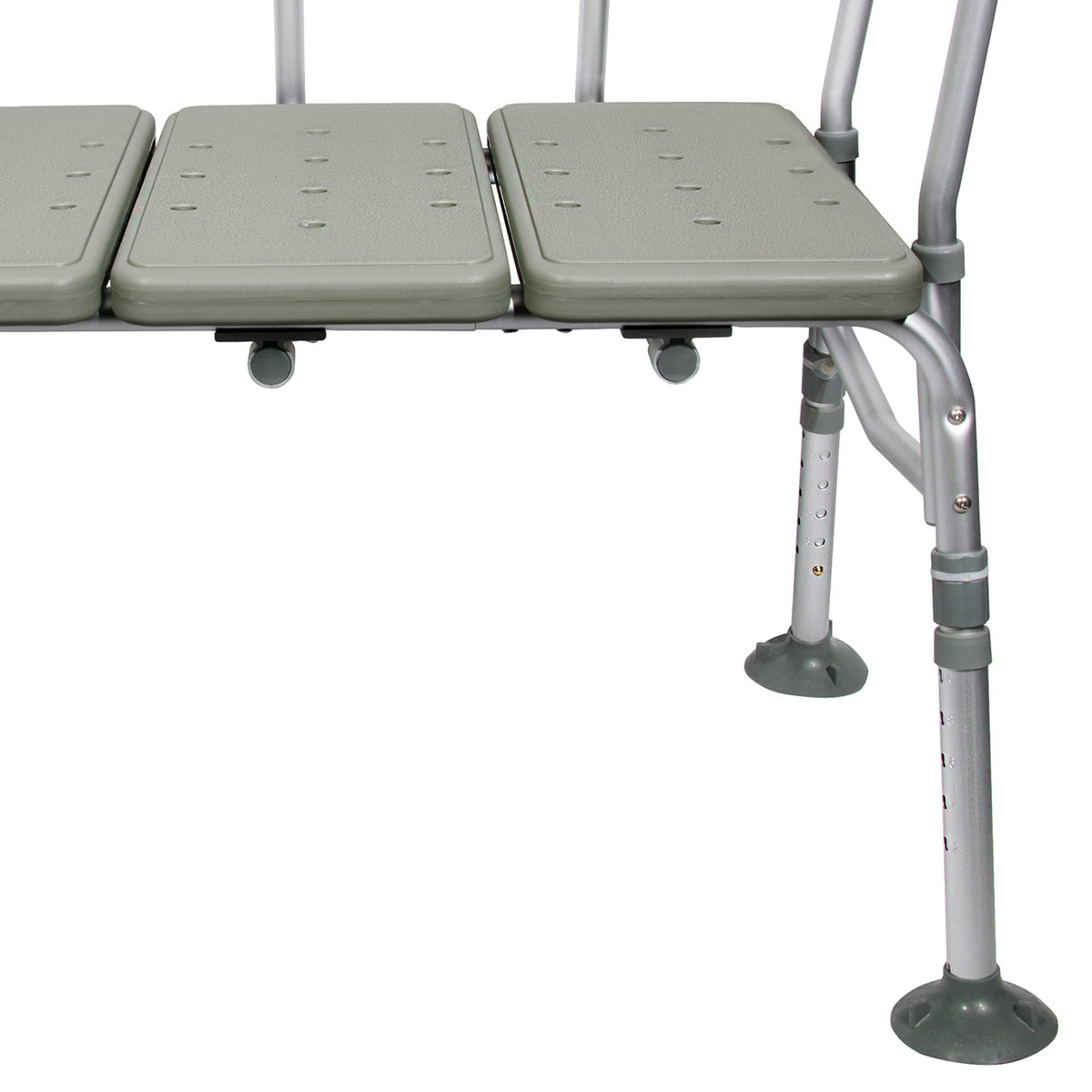 McKesson Aluminum Transfer Bench with Reversible Back Beige